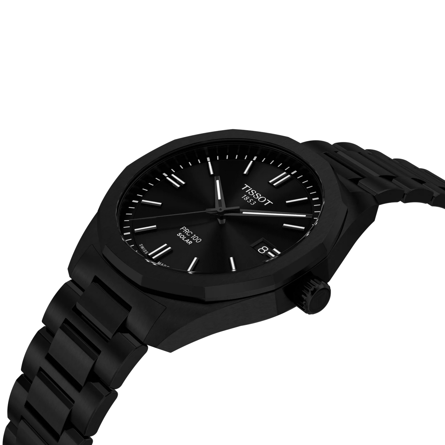 Tissot PRC 100 Solar-Powered Quartz 39 MM Black Dial Watch T151.422.33.051.00