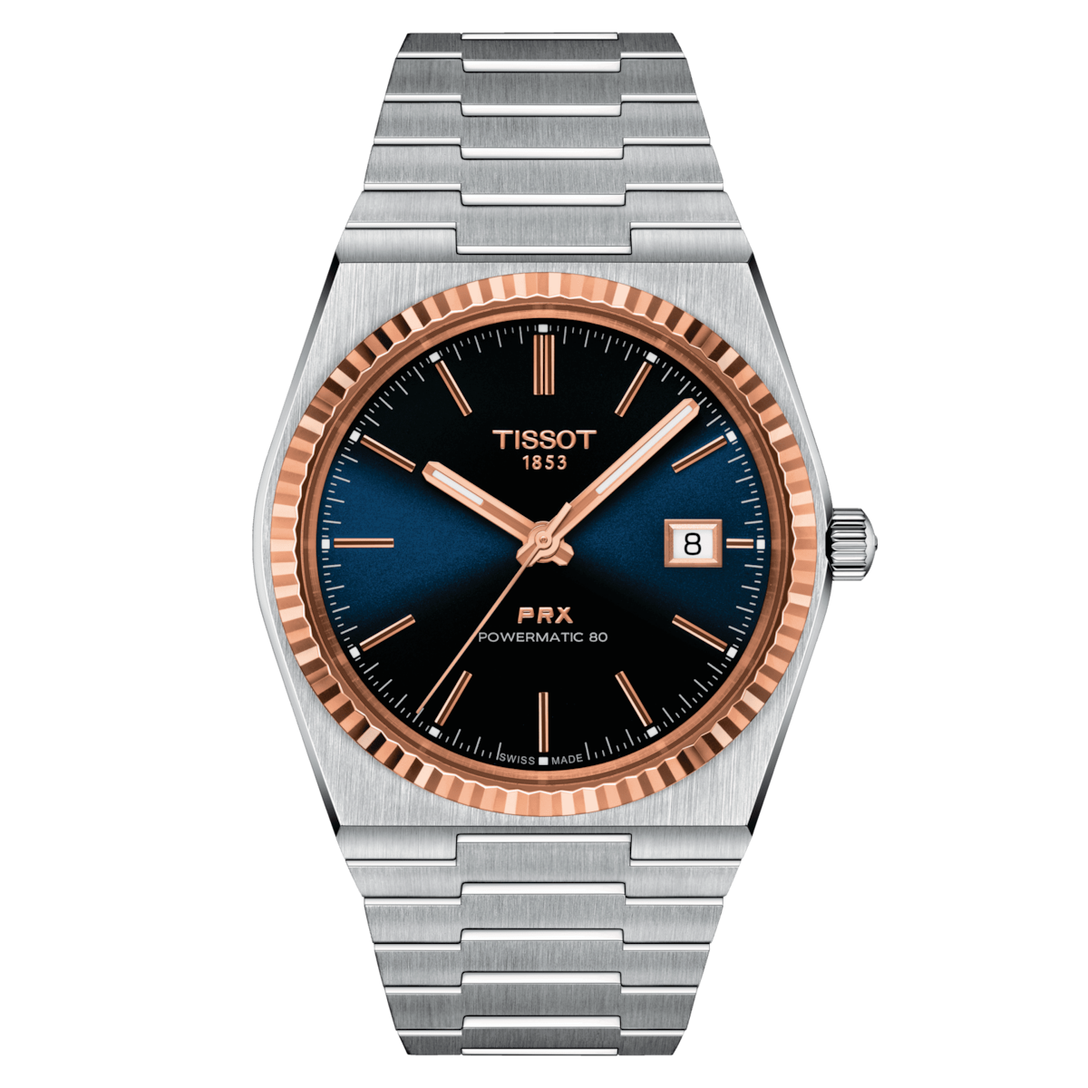 Tissot PRX Powermatic 80 40 MM Steel & 18 K Gold Bezel Automatic Watch T931.407.41.041.00