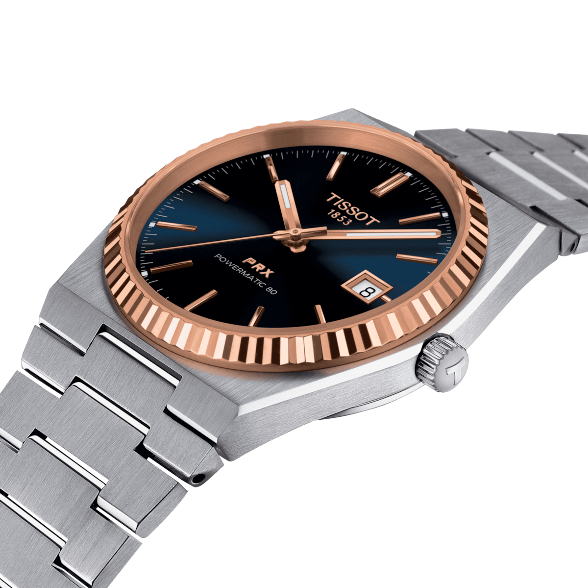 Tissot PRX Powermatic 80 40 MM Steel & 18 K Gold Bezel Automatic Watch T931.407.41.041.00