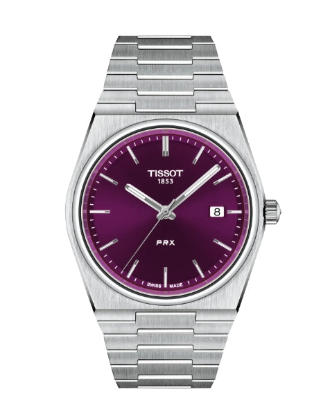 Tissot PRX 40 MM SS Purple Dial Quartz Watch T137.410.11.401.00