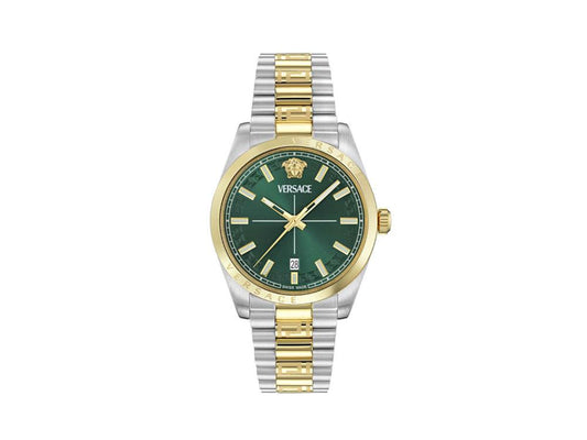 Versace Millenyium Gent 40mm Two-Tone Green Dial VE0G00425