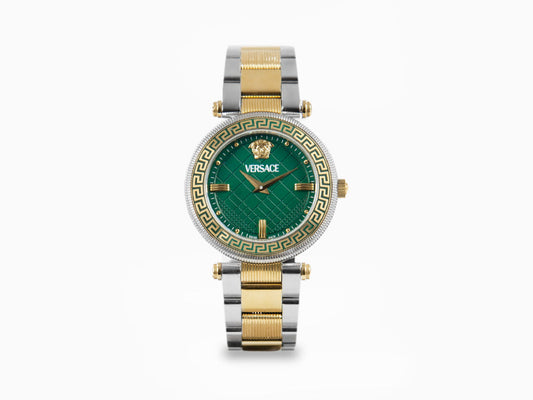 Versace Reve PVD Gold Green Dial 35mm VE8B00524