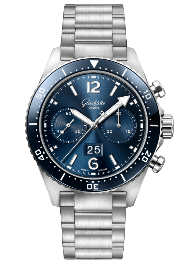 Glashutte SeaQ Chronograph Radiant Blue 1-37-23-02-81-70