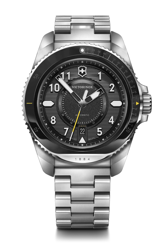 Victorinox Journey 1884 Automatic 43 MM SS Black Dial Watch 241981