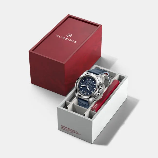 Victorinox I.N.O.X. Chronograph 43 MM Blue Bracelet Blue Dial Watch 241984