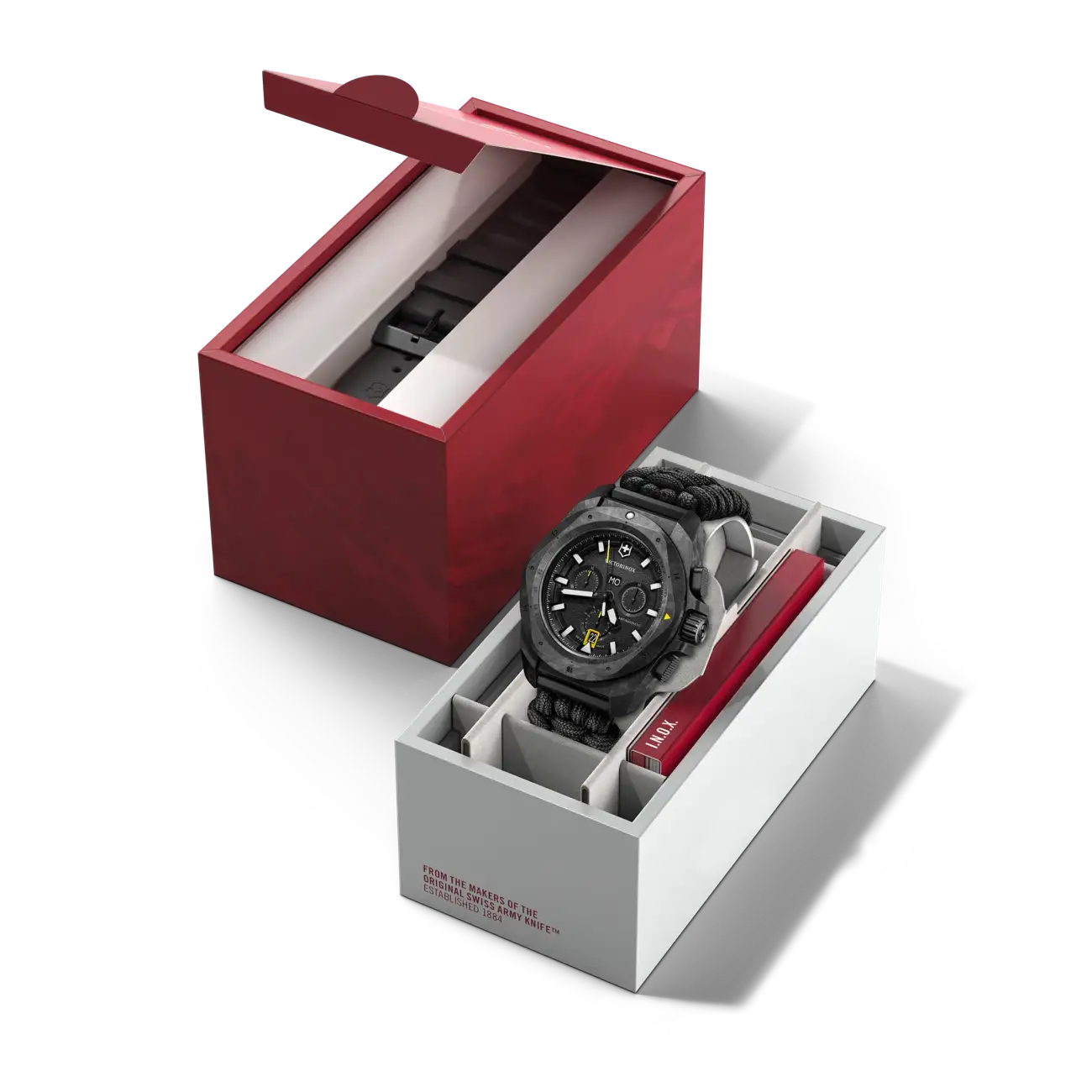 Victorinox I.N.O.X. Chronograph 43 MM Black Bracelet Black Dial Watch 241989.1