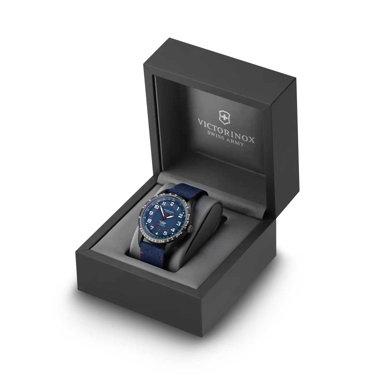 Victorinox AirBoss Mechanical 42 MM Stainless Steel Blue Dial Watch 241998