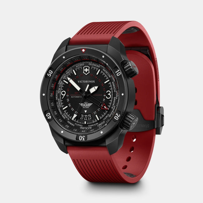 Victorinox AirPro Automatic 43 MM Stainless Steel Black Dial Watch 242006