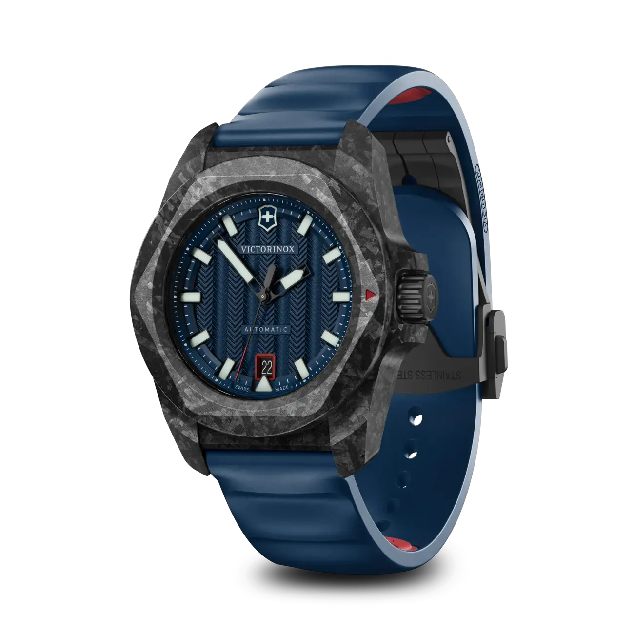 Victorinox I.N.O.X. Automatic 41 MM Blue Bracelet Blue Dial Watch 242022.1