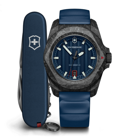 Victorinox I.N.O.X. Automatic 41 MM Blue Bracelet Blue Dial Watch 242022.1