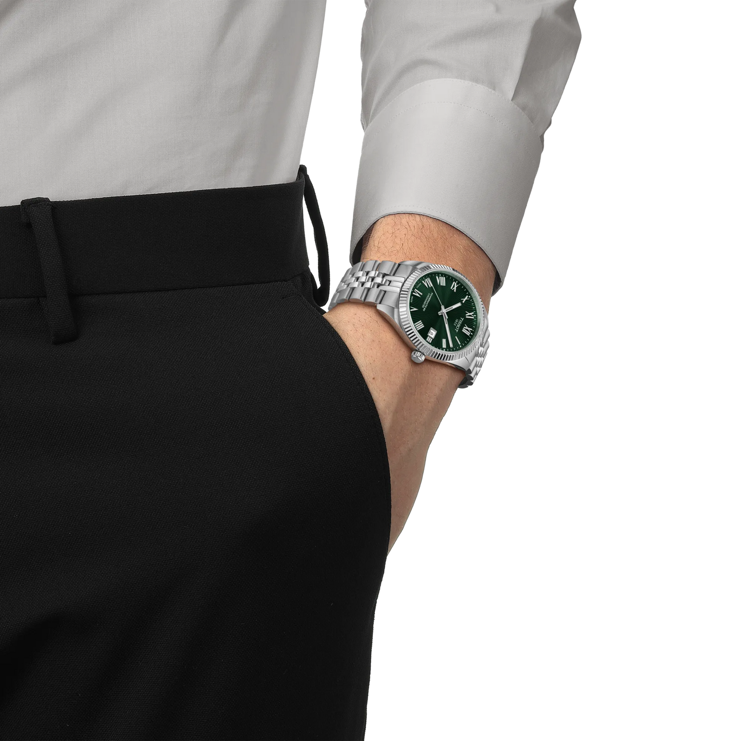 *PRE-ORDER* Tissot Ballade Automatic 80 COSC Chronometer 39 MM Stainless Steel Green Dial Watch T156.408.11.093.00