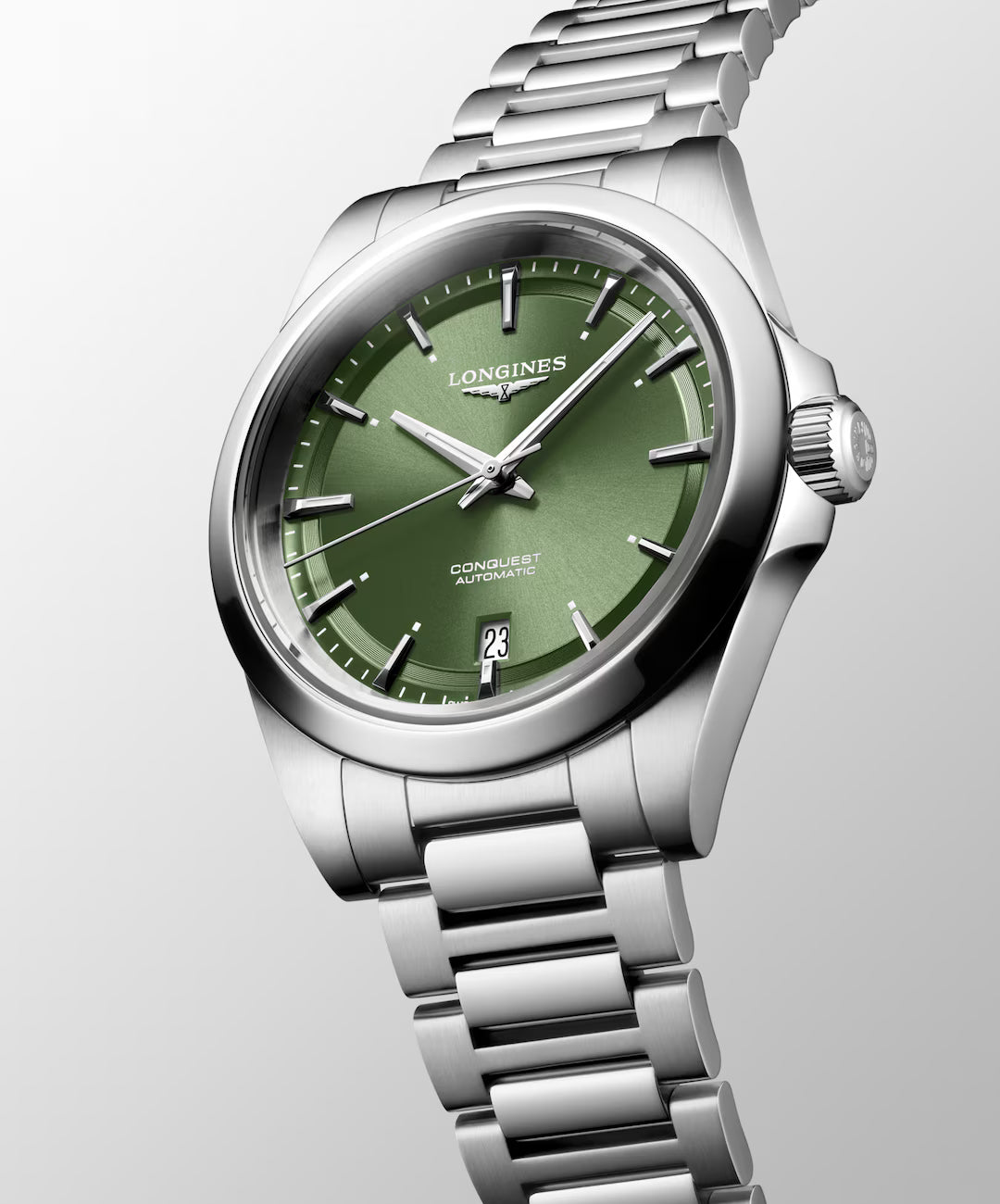 Longines Conquest 38 MM  Stainless Steel Green Dial Automatic Watch L37204026