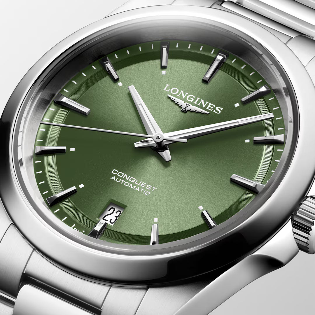 Longines Conquest 38 MM  Stainless Steel Green Dial Automatic Watch L37204026