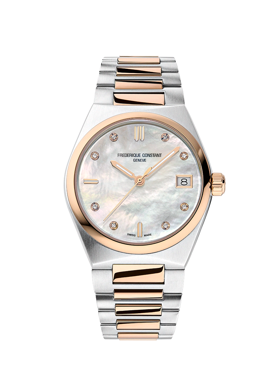 Frederique Highlife Quartz 31 MM SS Mother-of-pearl White Dial Watch FC-240MPWD2NH22B