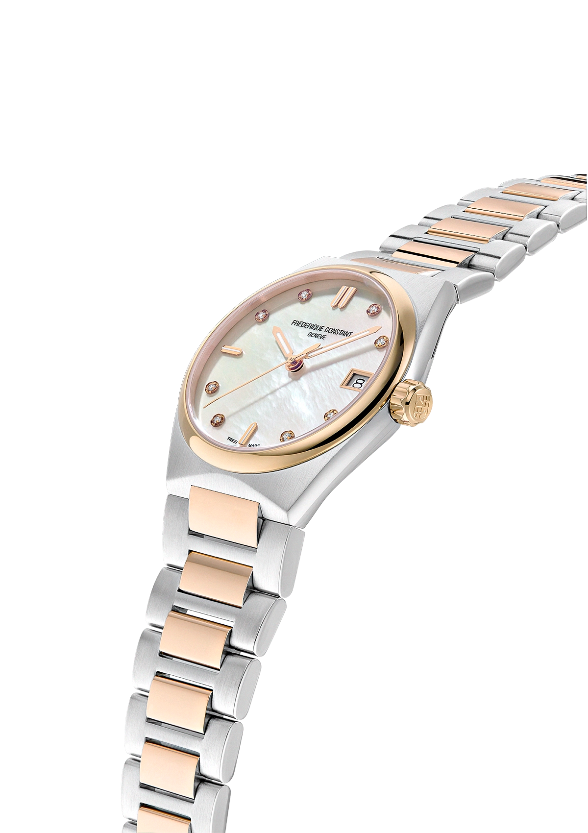 Frederique Highlife Quartz 31 MM SS Mother-of-pearl White Dial Watch FC-240MPWD2NH22B