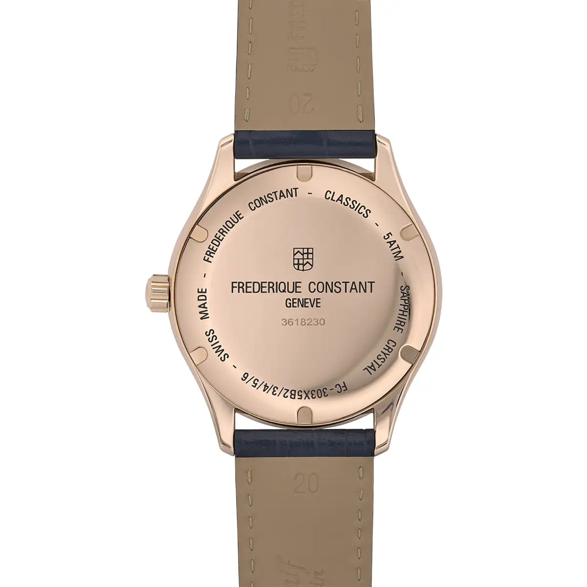 Frederique Constant Classics Index Automatic 40 MM Navy Dial Watch FC-303NN5B4