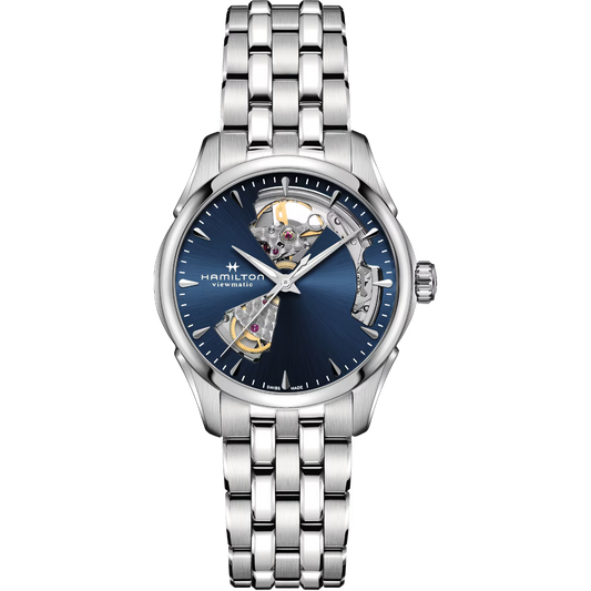Hamilton Jazzmaster Open Heart Automatic 36 MM Blue Dial Watch H32215141