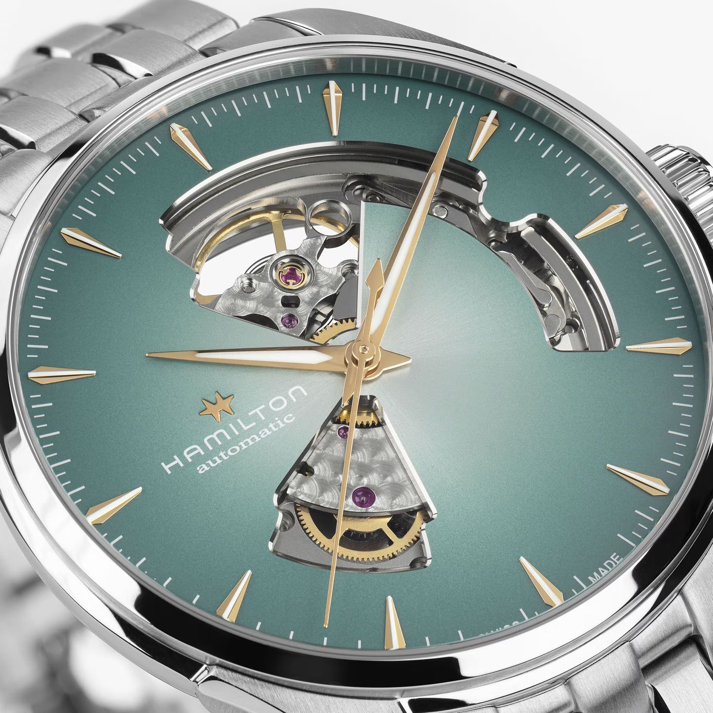 Hamilton Jazzmaster Open Heart Auto 40 MM SS Blue Dial Watch H32675141