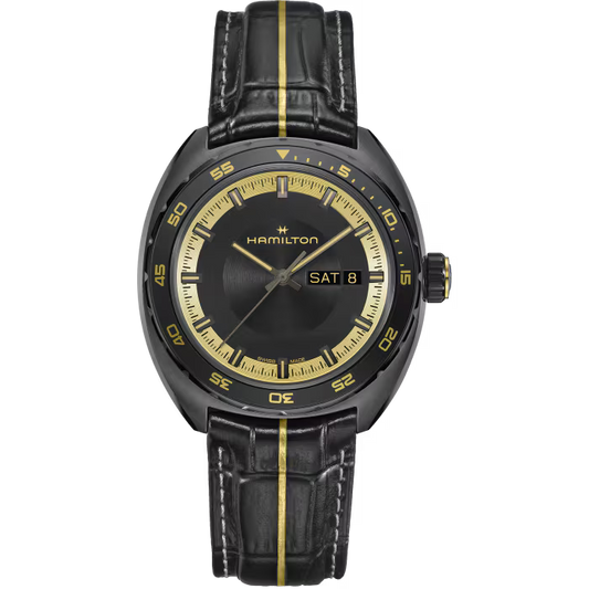 *PRE-ORDER* Hamilton American Classic Pan Europ Resident Evil Automatic 42 MM LE Black Dial Watch H35455730
