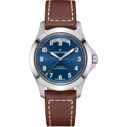 Hamilton Khaki Field King DAY-DATE Automatic 40 MM Blue Dial Watch H64475540