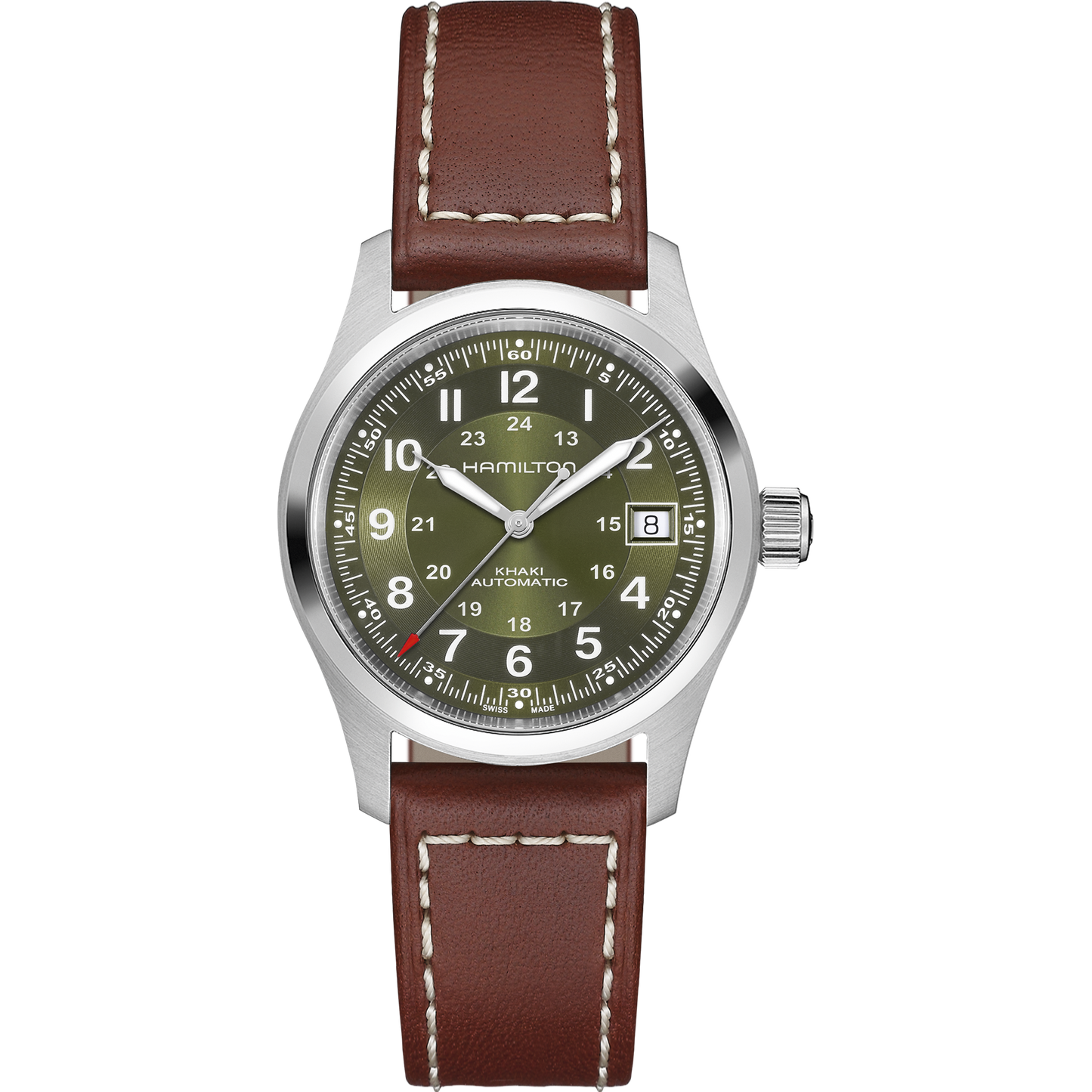 Hamilton Khaki Field Automatic Stainless Steel 38 MM Green Dial Watch H70455560