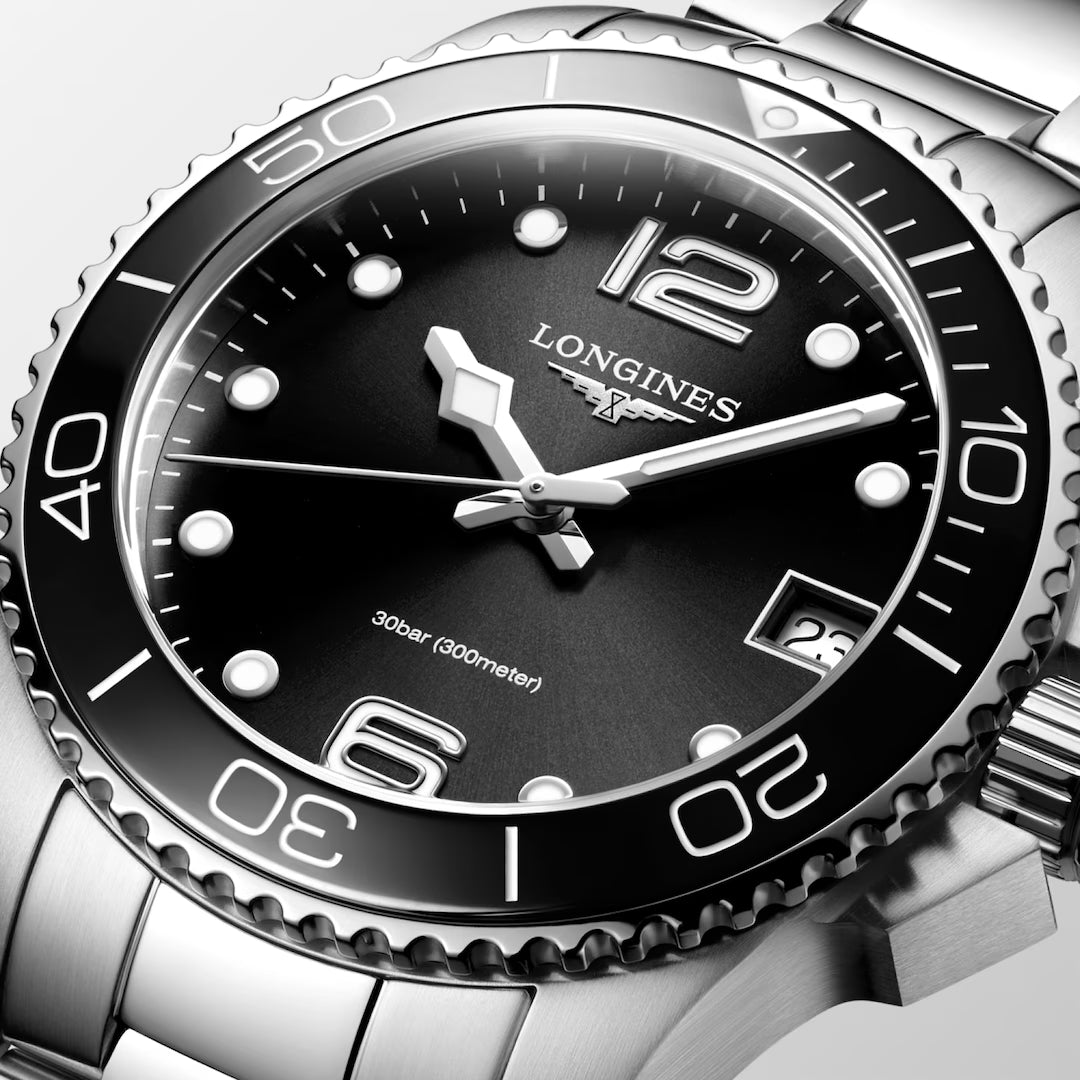 Longines Hydroconquest 32 MM Quartz SS Black Dial Watch L33704566