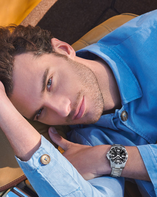 *PRE-ORDER* Longines HydroConquest 41MM Stainless Automatic Black Dial Watch L37404566