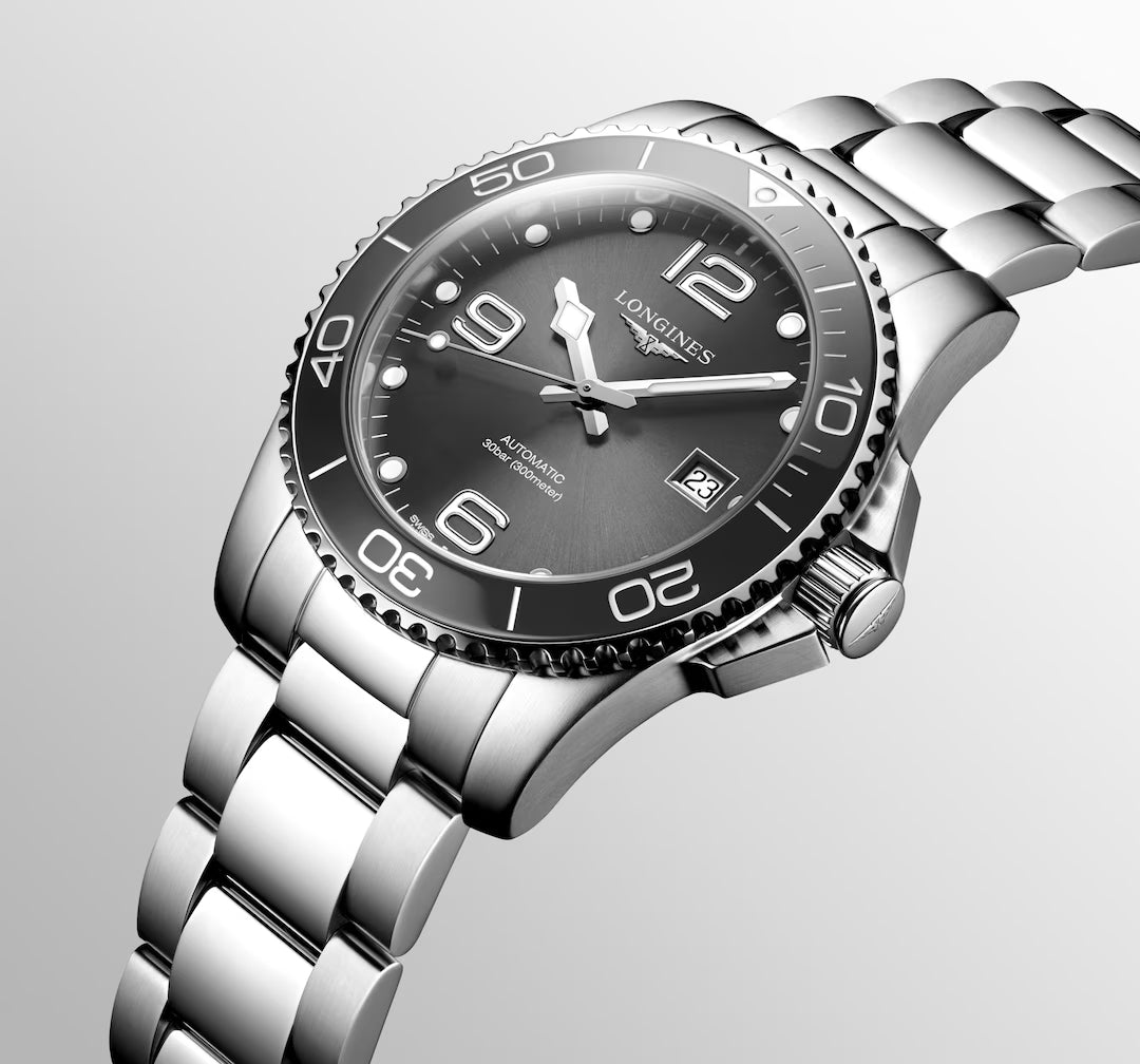 Longines Hydroconquest 41 MM Automatic SS Grey Dial Watch L37814766
