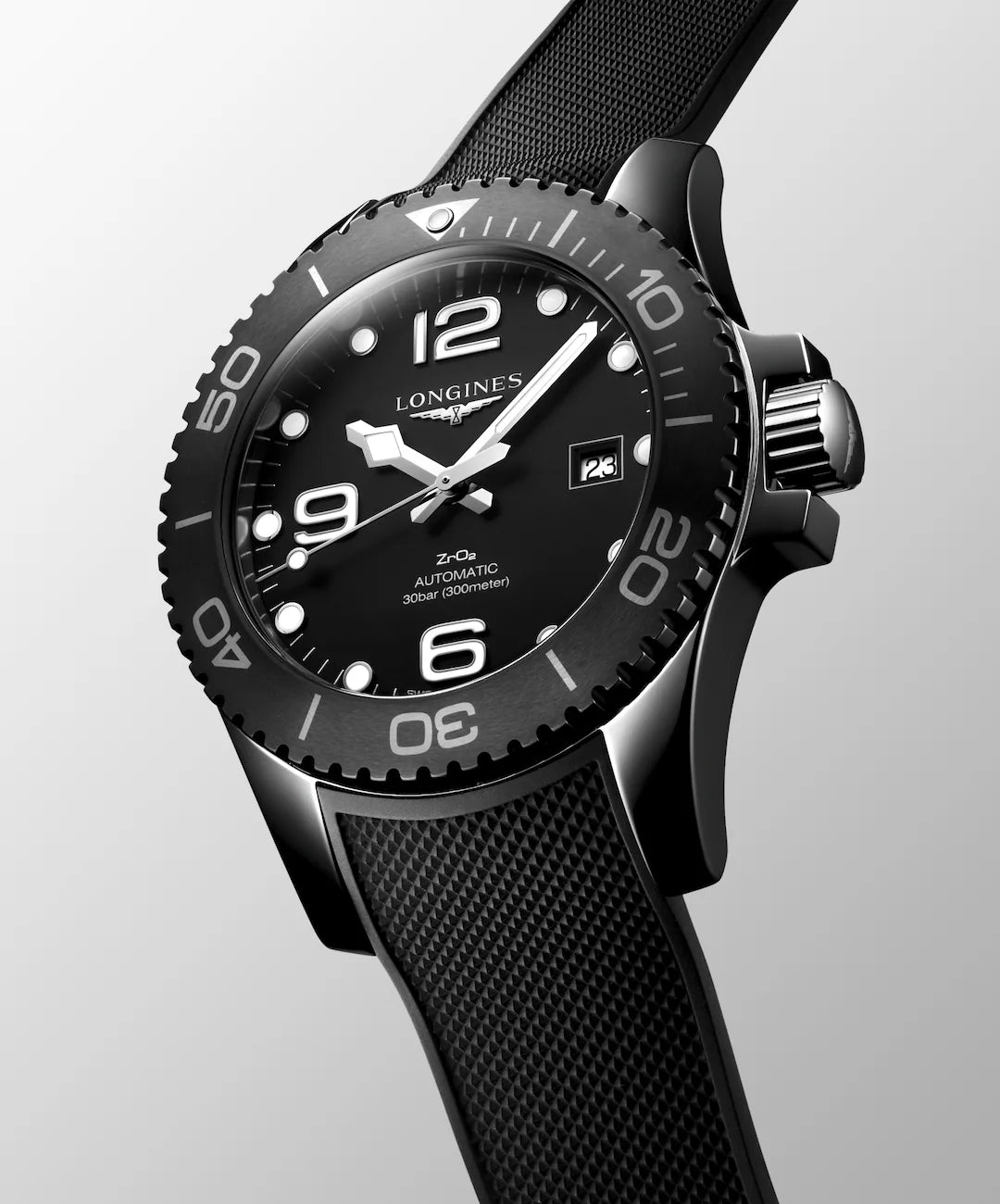 Longines Hydroconquest 43 MM Automatic SS Black Dial Watch L37844569