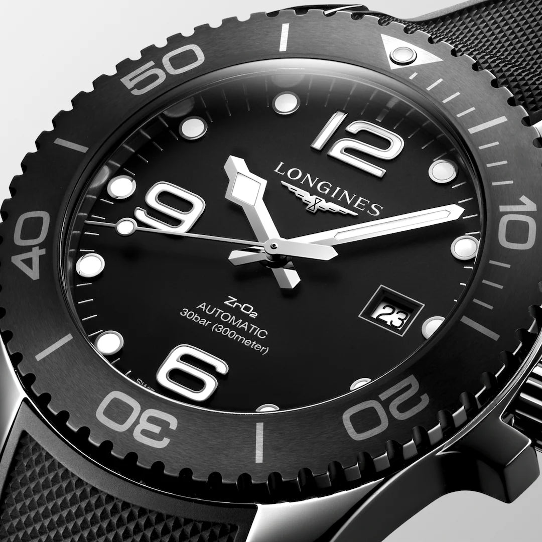 Longines Hydroconquest 43 MM Automatic SS Black Dial Watch L37844569