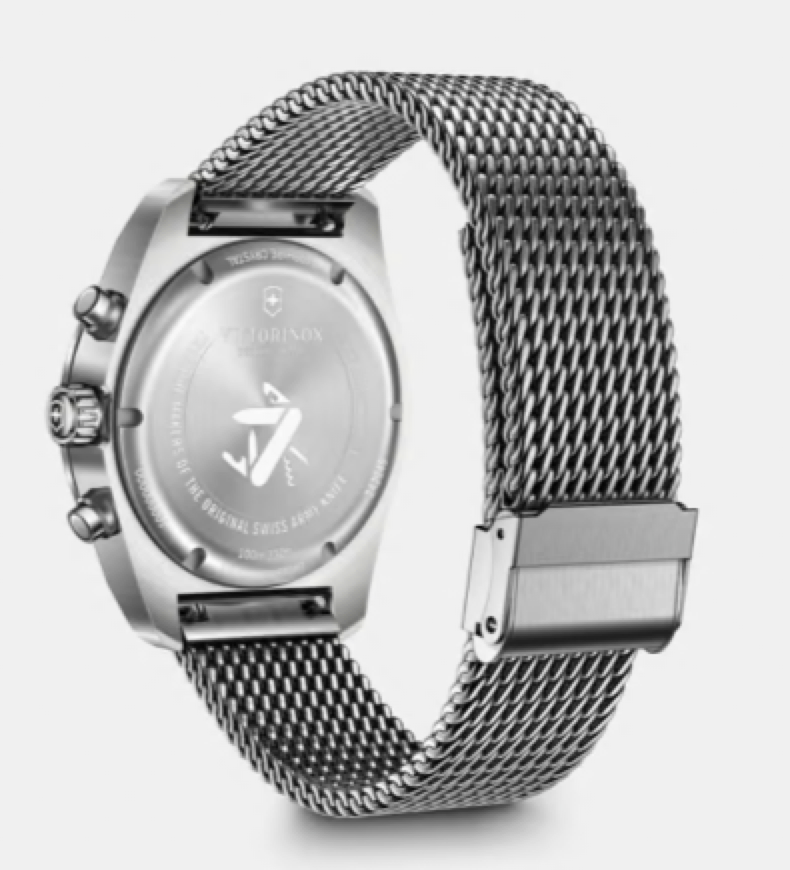 Victorinox Swiss Army Chronograph 42 MM Stainless Steel Blue Dial Watch 242049
