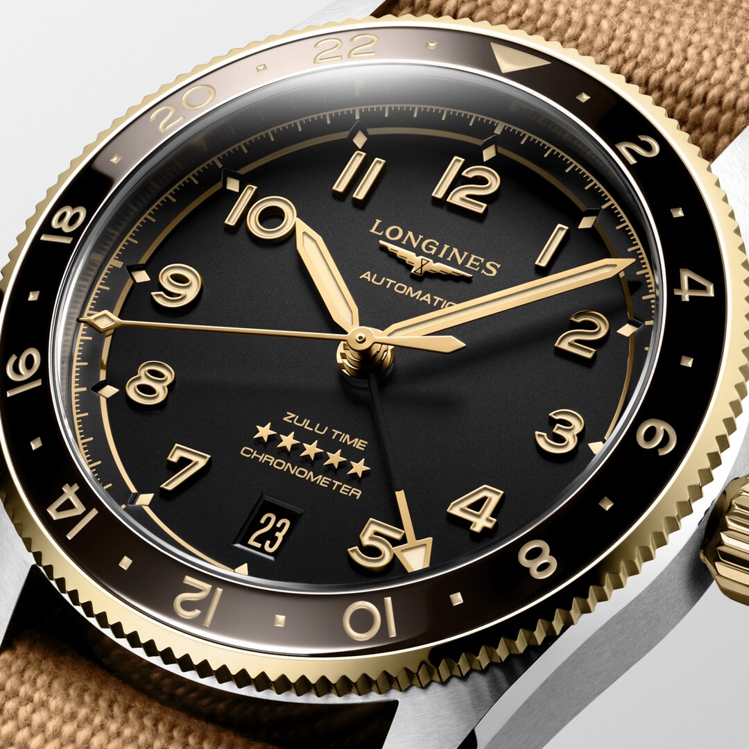 Longines Spirit Zulu Time Chronometer 39 MM Automatic Watch L38025539