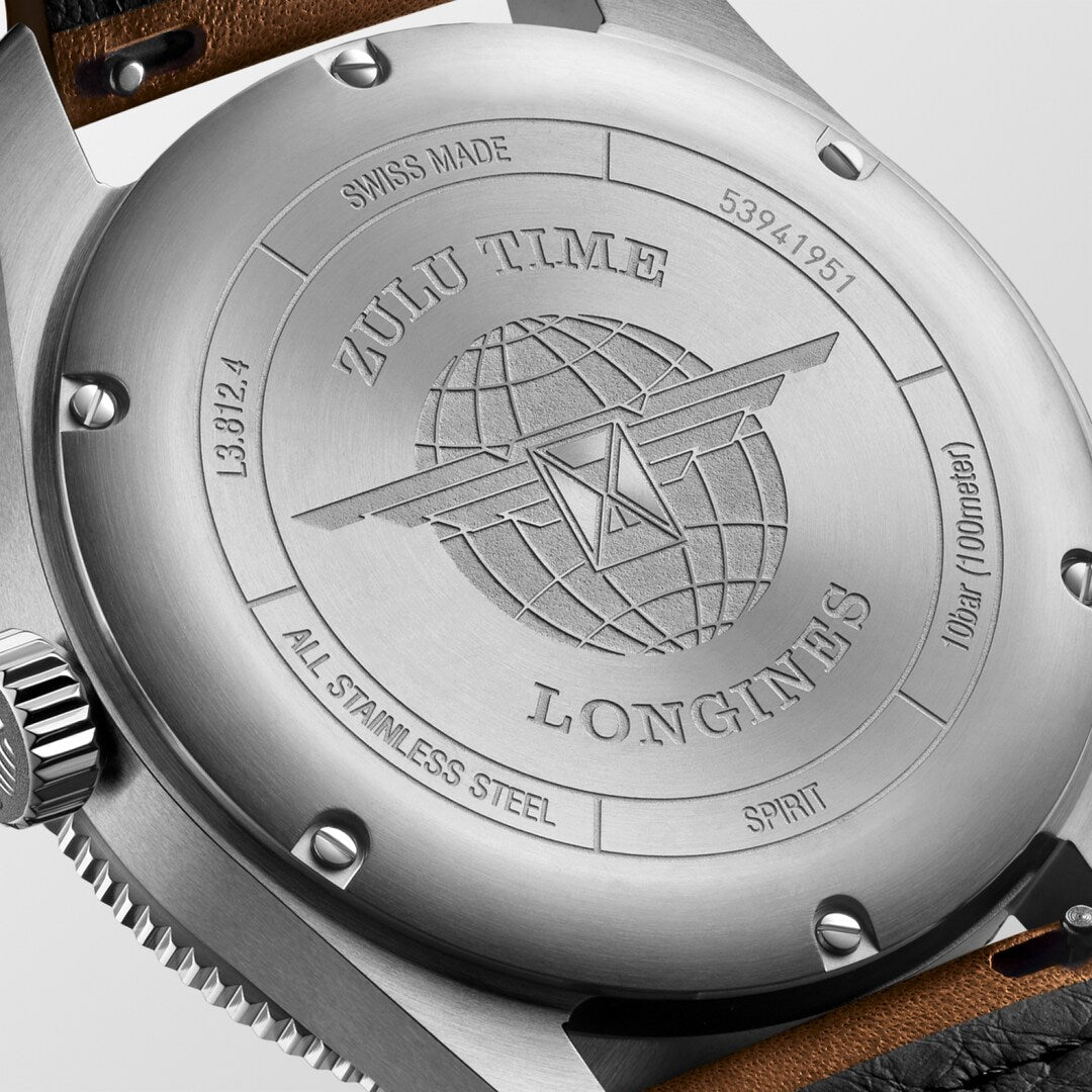 Longines Spirit Zulu Time Automatic 42 MM Anthracite Dial Watch L38124632