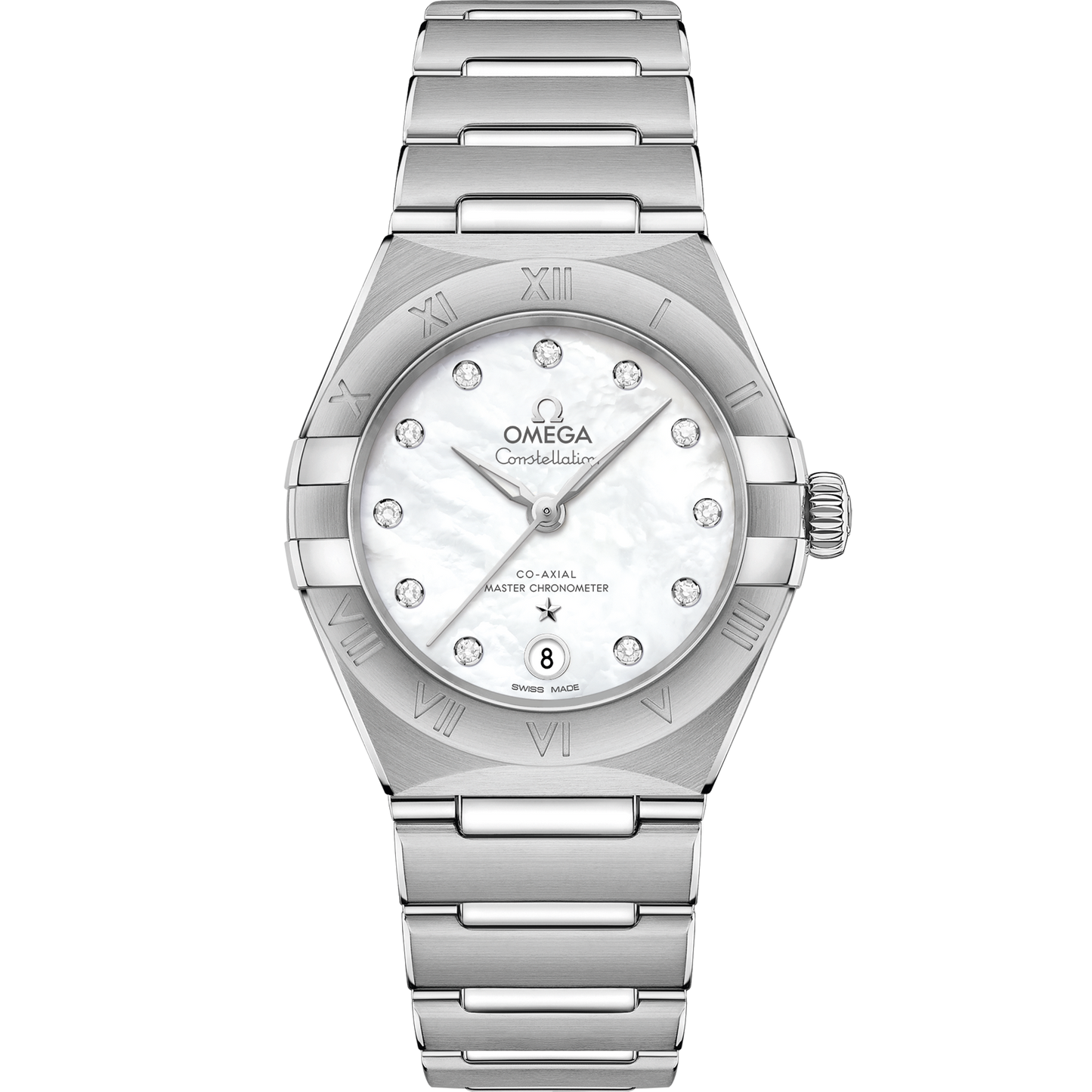 Omega Constellation 29mm White Mother-of-Pearl Diamond Dial 131.10.29.20.55.001