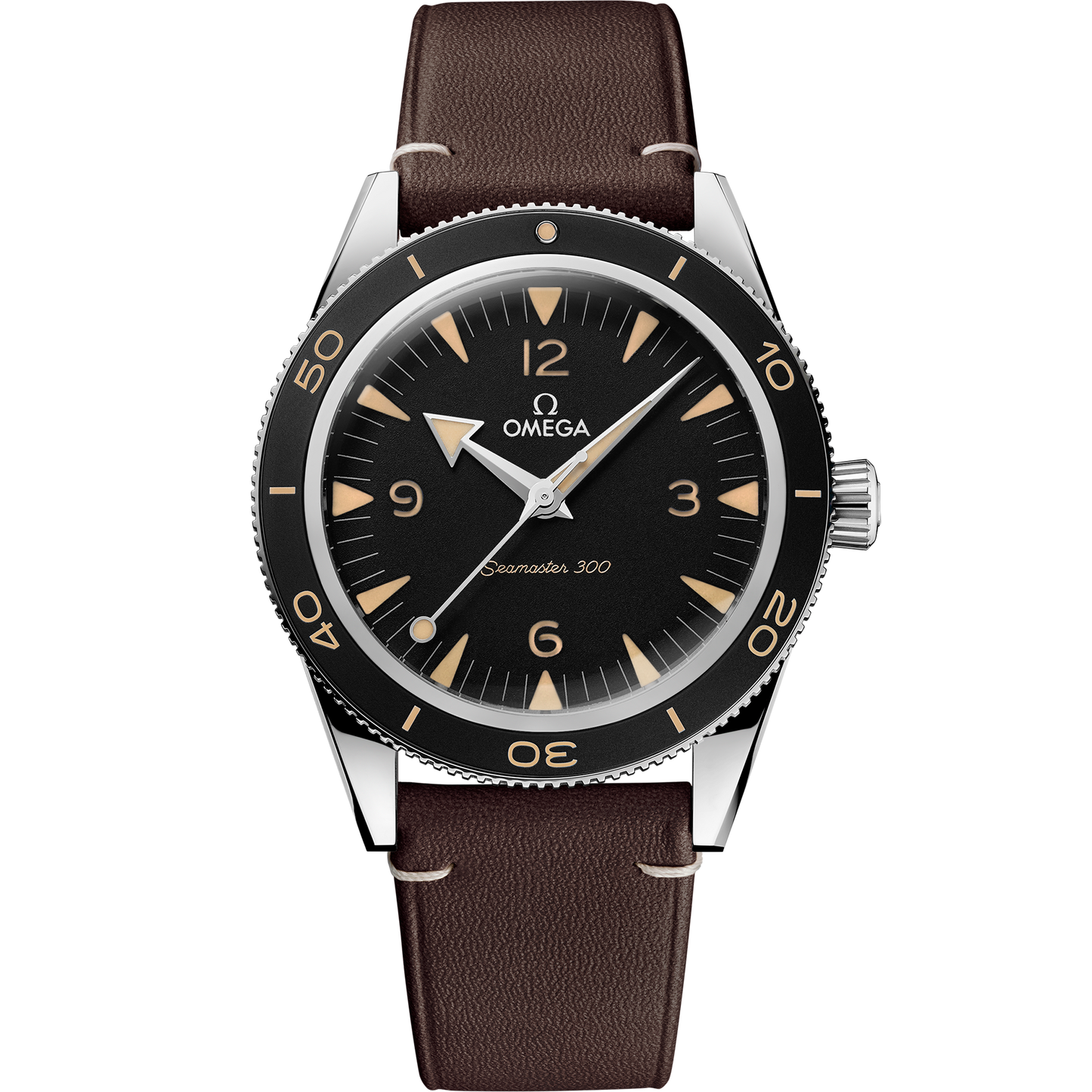 Omega Seamaster 300 41 MM Steel Black Dial Watch 234.32.41.21.01.001