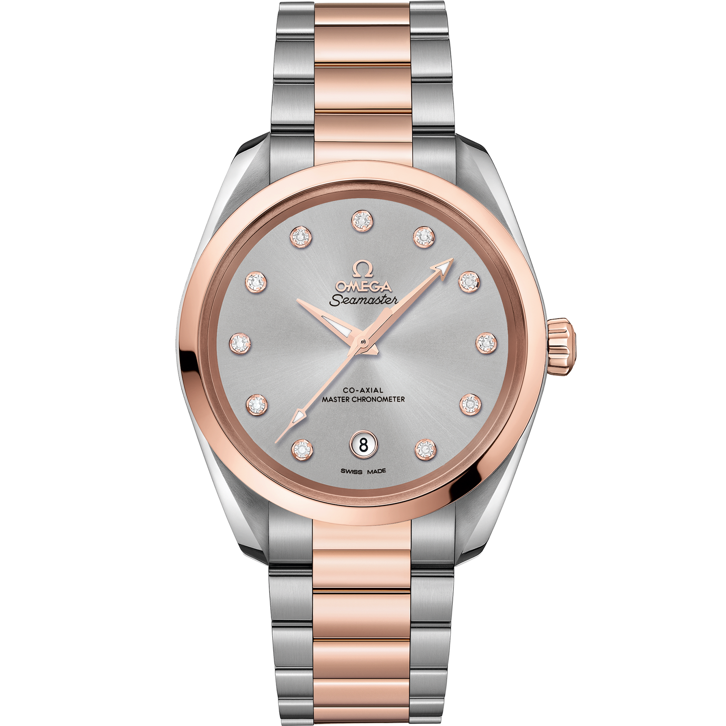 Omega Seamaster Aqua Terra 150M 38mm Rhodium-Grey Diamond Dial 220.20.38.20.56.002