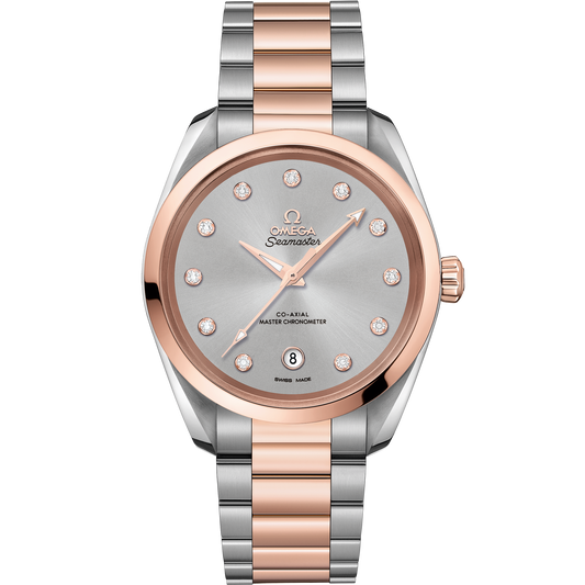 Omega Seamaster Aqua Terra 150M 38mm Rhodium-Grey Diamond Dial 220.20.38.20.56.002