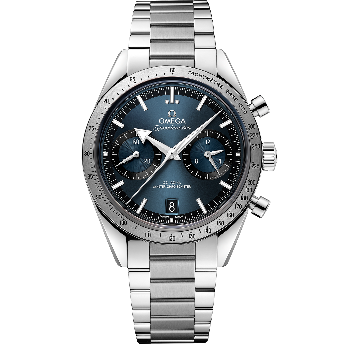 Omega Speedmaster '57 40.5 MM Steel On Steel Blue Dial Watch 332.10.41.51.03.001