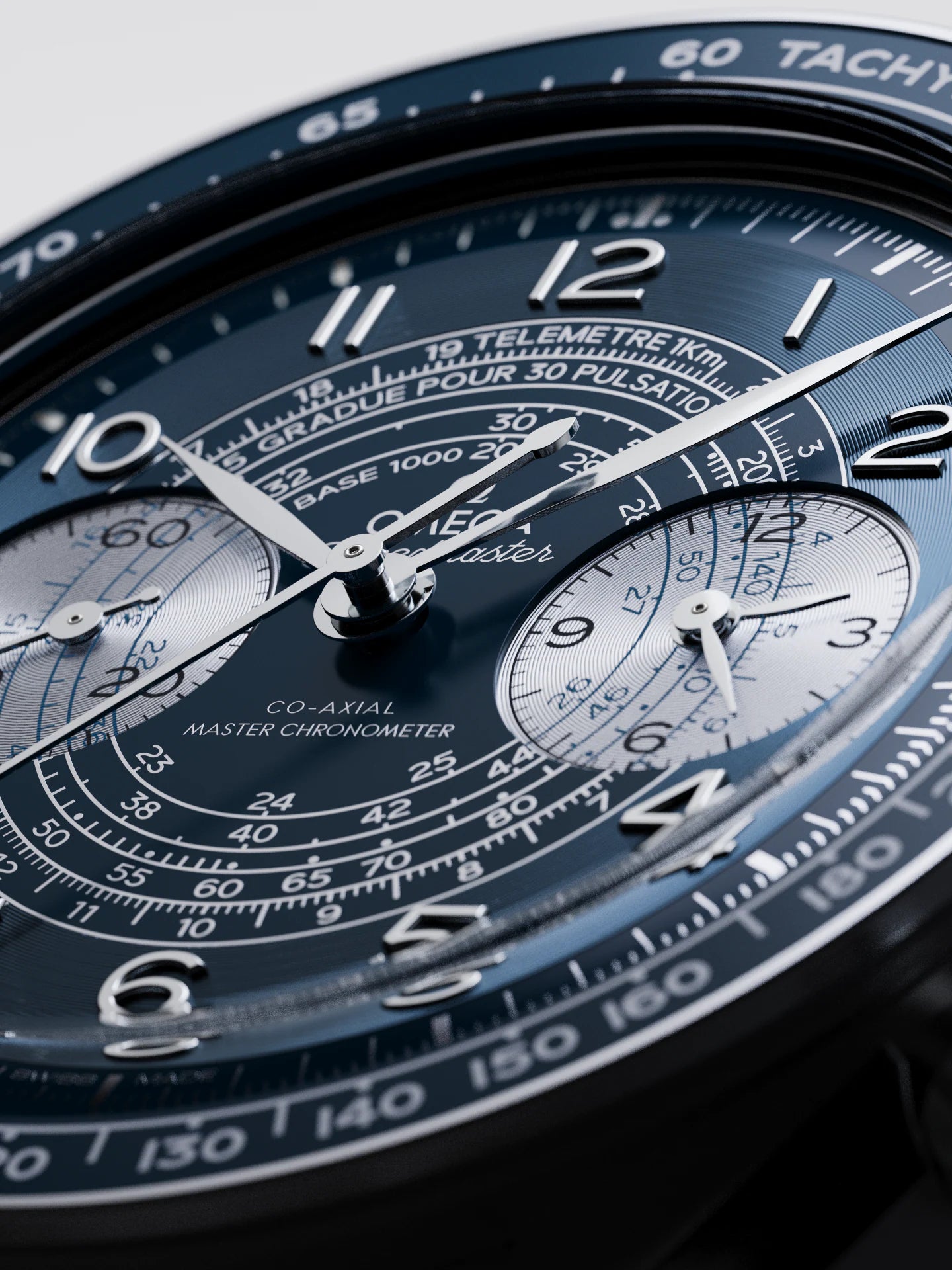 Omega Speedmaster Chronoscope 43 MM Steel Blue Dial Watch 329.30.43.51.03.001