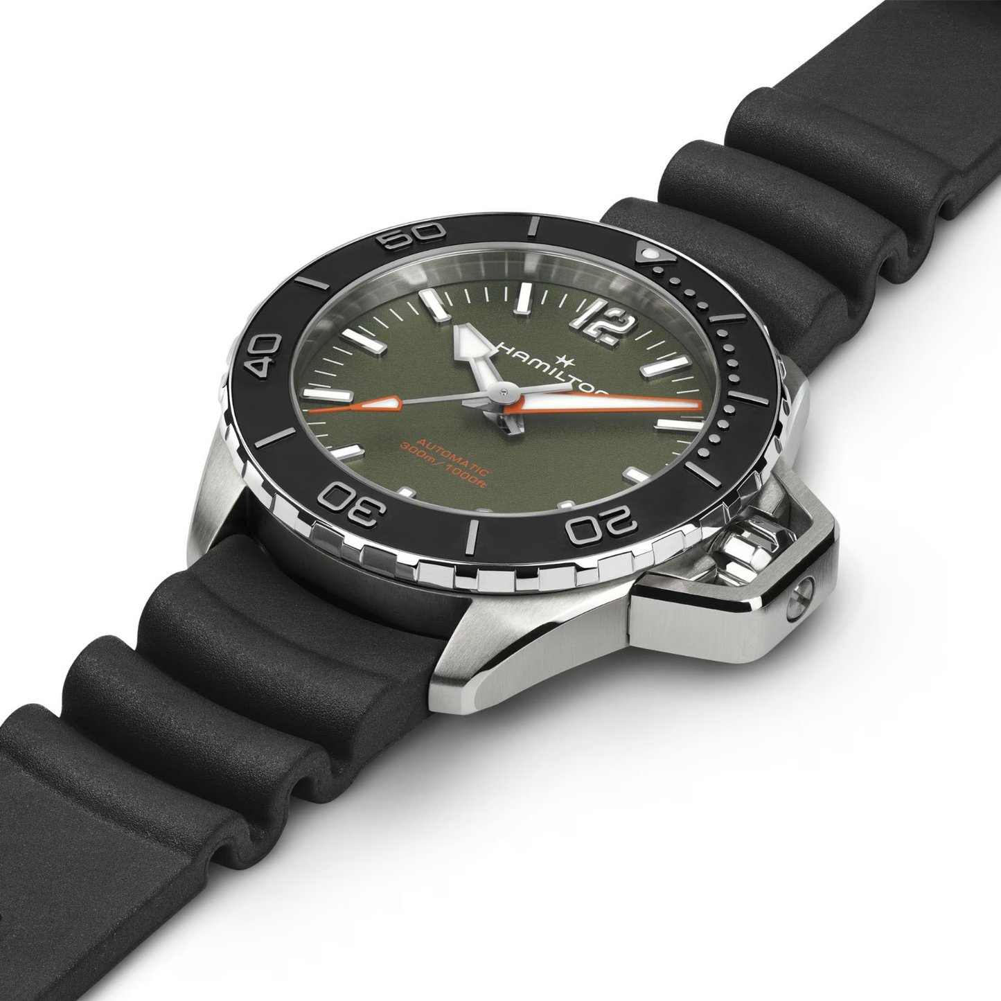 Hamilton Khaki Navy Frogman Automatic 41 MM Green Dial Watch H77455360