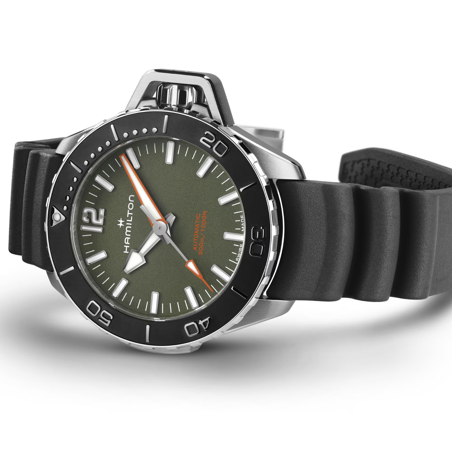 Hamilton Khaki Navy Frogman Automatic 41 MM Green Dial Watch H77455360