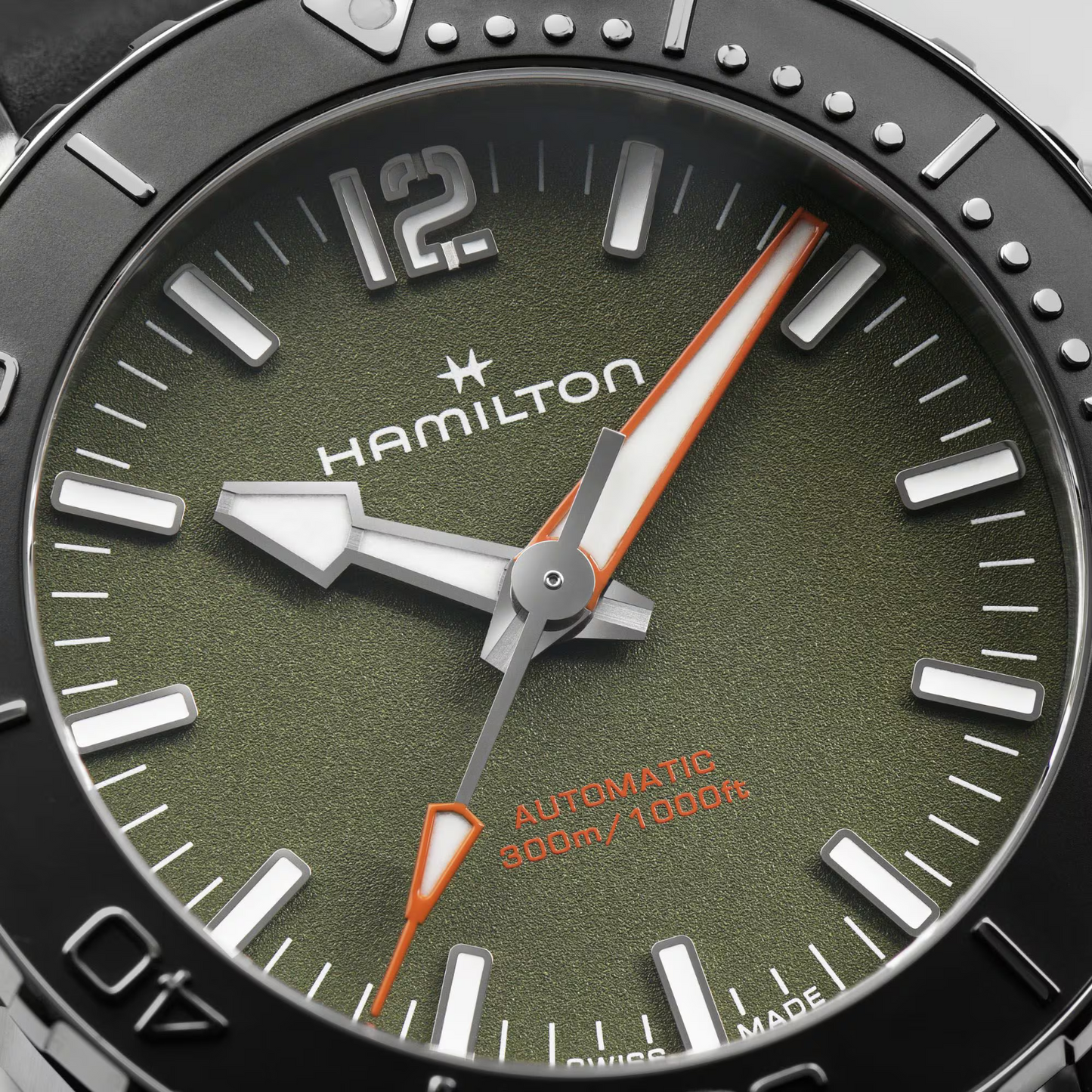 Hamilton Khaki Navy Frogman Automatic 41 MM Green Dial Watch H77455360