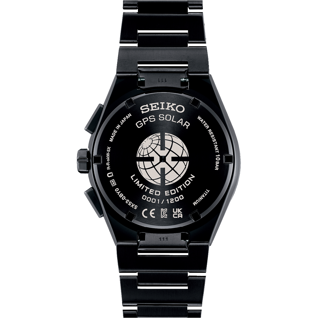 Seiko Astron NEXTER GPS Solar LE 43.1 MM Titanium Black IP Coated Watch SSH127J1