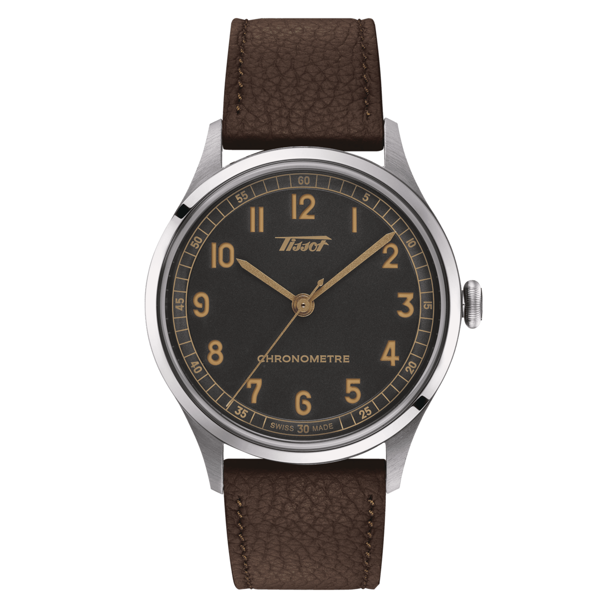 Tissot Heritage 1938 Automatic COSC 39 MM Black Dial Watch T142.464.16.062.00