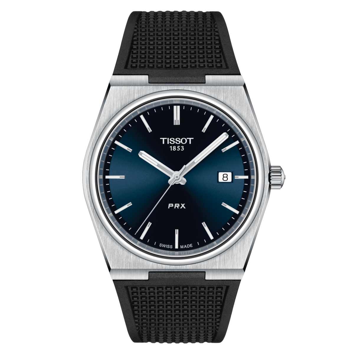 Tissot PRX 40 MM SS Rubber Bracelet Quartz Blue Dial Watch T137.410.17.041.00