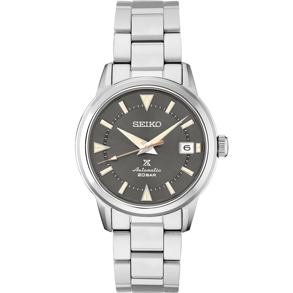 Seiko Prospex Land 38 MM Stainless Steel Automatic Grey Dial Watch SPB243J1