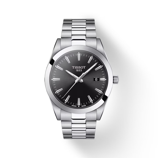 Tissot Gentleman 40 MM Stainless Steel Black Dial Watch T127.410.11.051.00