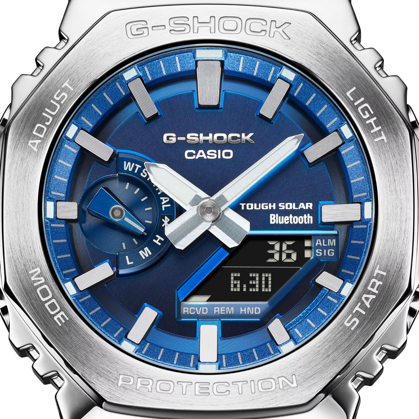 Casio G-Shock Full Metal Series Blue Dial Analog Digital Watch GM-B2100AD-2A
