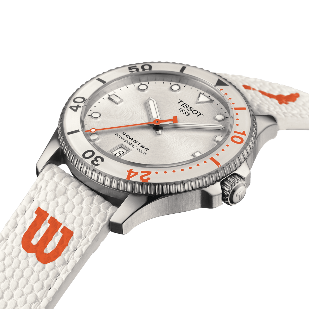 Tissot Seastar Wilson WNBA 40 MM Quartz Stainless Steel Watch T120.410.17.011.00