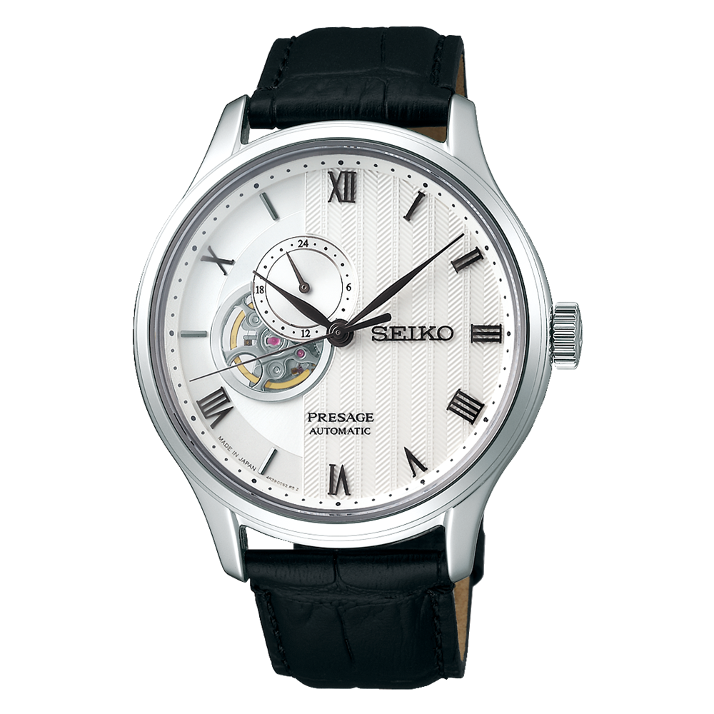 Seiko Presage Japanese Garden 41.8 MM Automatic White Dial Watch - SSA379J1